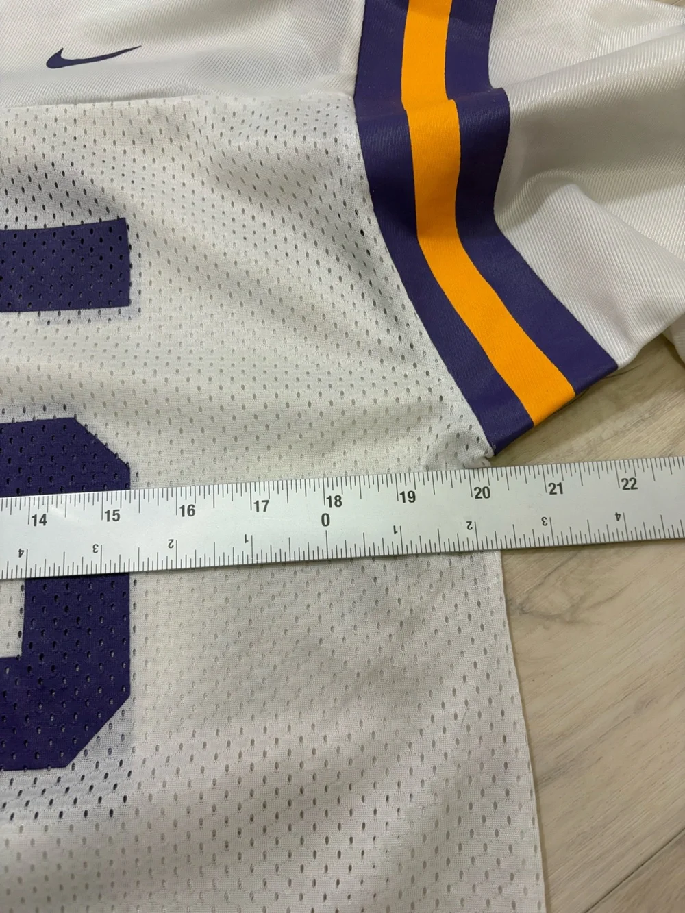 Nike LSU Tigers football jersey Purple 25 and Yellow Stripe Accents